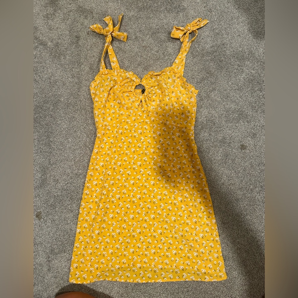 Forever 21 Tie Shoulder Mini Sundress